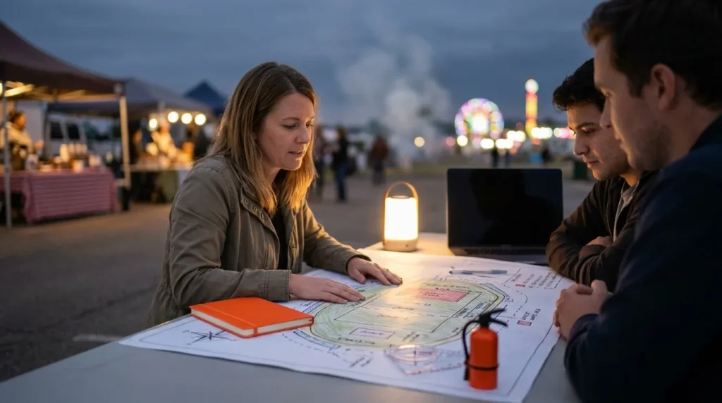 How To Create a Safety Map for Fireworks Festival Permits