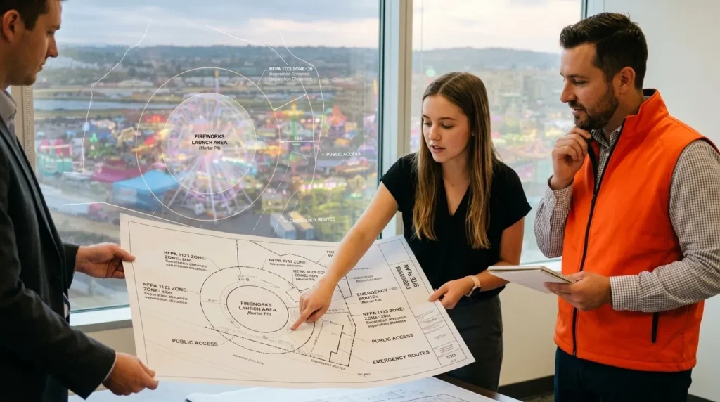 How to Create a Public Works-Ready Fireworks Site Layout